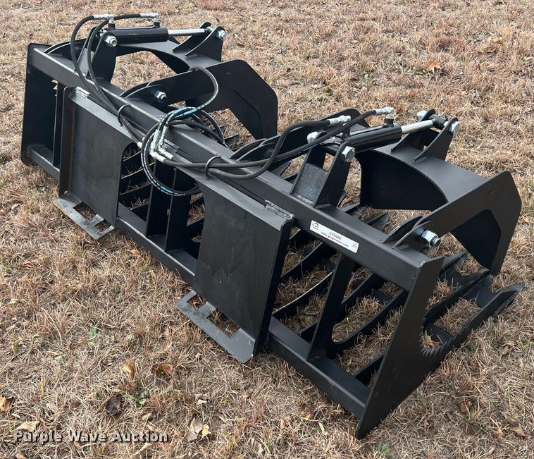 image for item JV9480 74"W skid steer grapple bucket