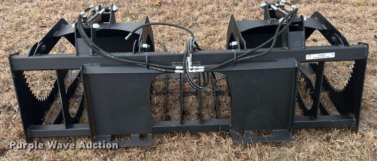 image for item JV9480 74"W skid steer grapple bucket