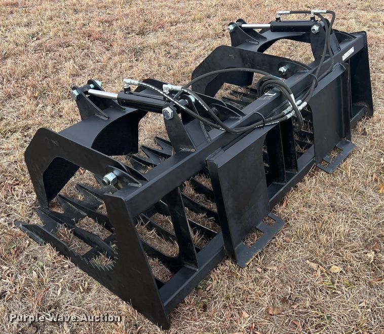 image for item JV9480 74"W skid steer grapple bucket