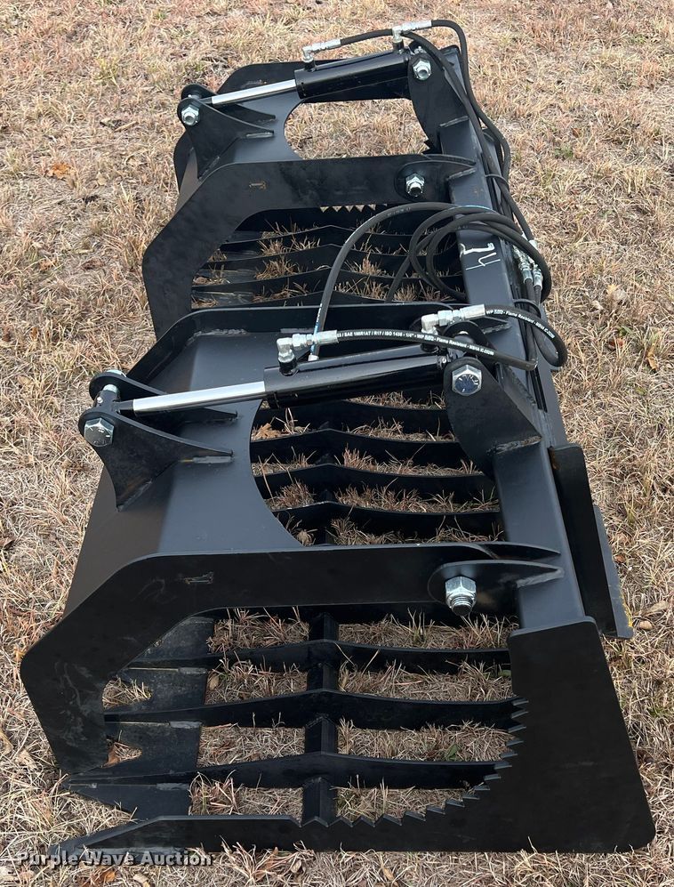 image for item JV9480 74"W skid steer grapple bucket