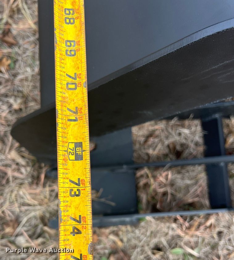 image for item JV9480 74"W skid steer grapple bucket