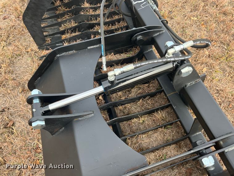 image for item JV9480 74"W skid steer grapple bucket