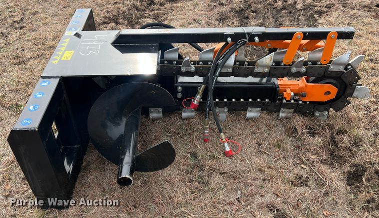 image for item JV9485 AGT  skid steer trencher