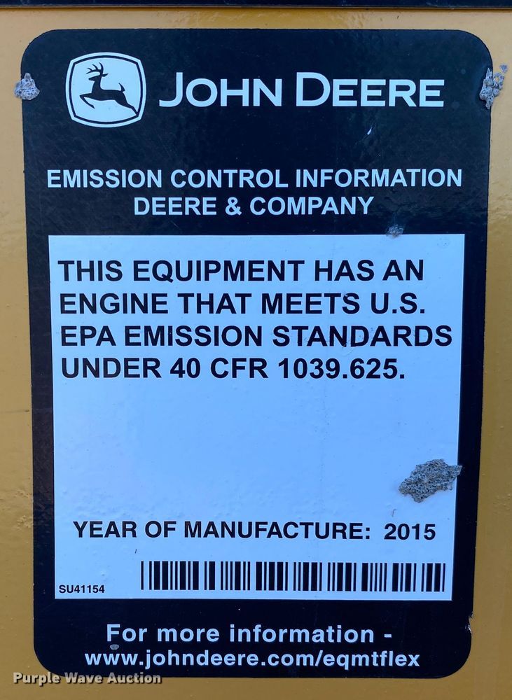 image for item JW9284 2015 John Deere 333E  tracked skid steer loader