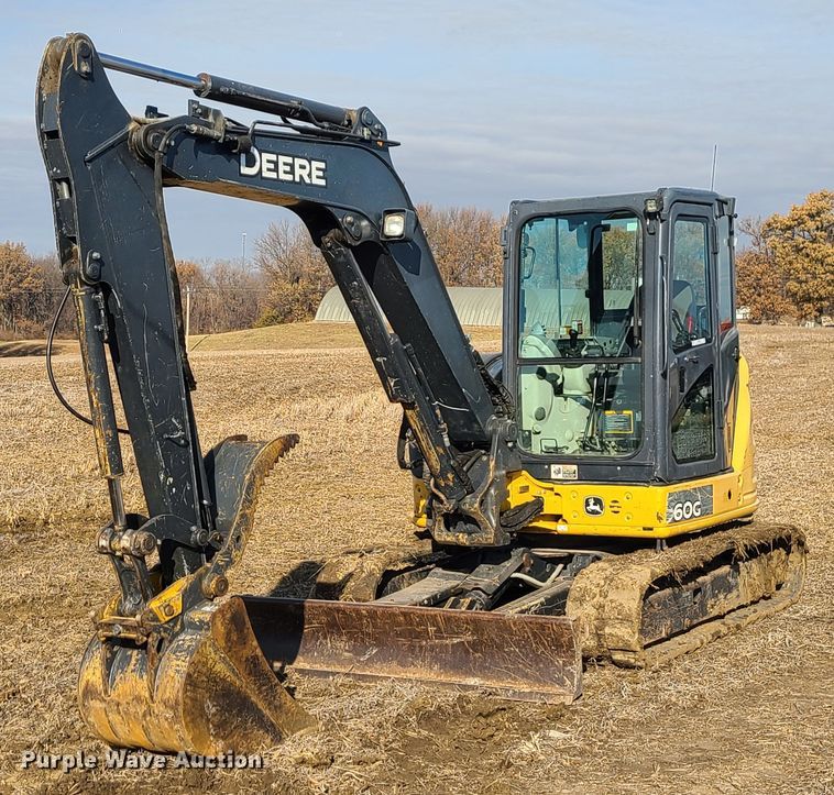 image for item JW9908 2013 John Deere 60G  mini excavator