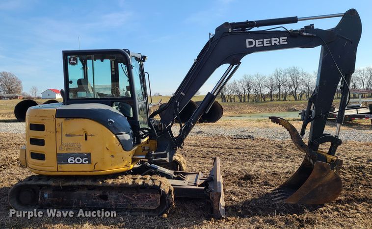 image for item JW9908 2013 John Deere 60G  mini excavator