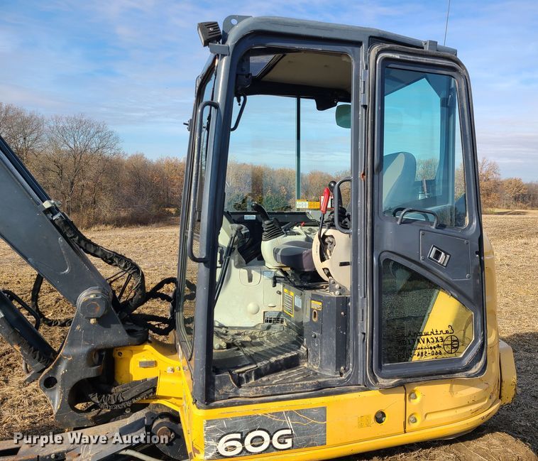 image for item JW9908 2013 John Deere 60G  mini excavator