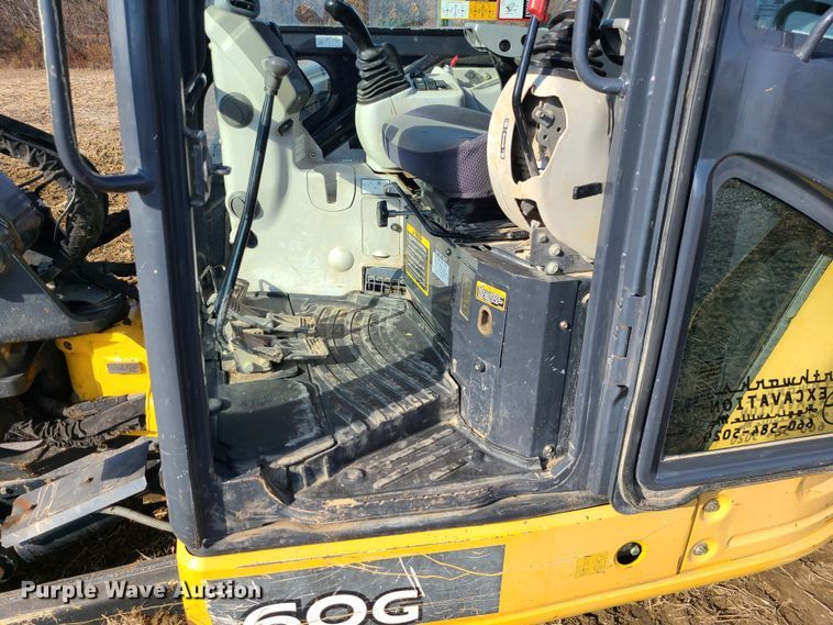 image for item JW9908 2013 John Deere 60G  mini excavator
