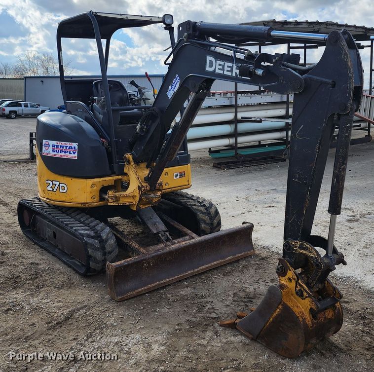 image for item JW9954 2013 John Deere 27D  mini excavator