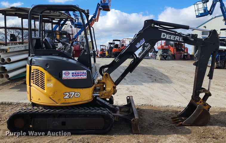 image for item JW9954 2013 John Deere 27D  mini excavator
