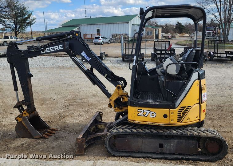 image for item JW9954 2013 John Deere 27D  mini excavator