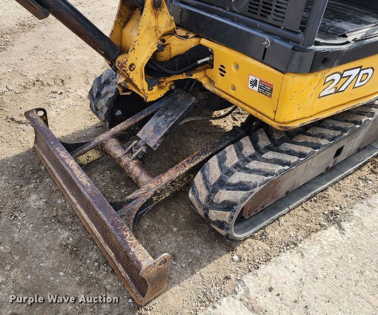 image for item JW9954 2013 John Deere 27D  mini excavator