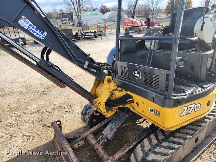 image for item JW9954 2013 John Deere 27D  mini excavator
