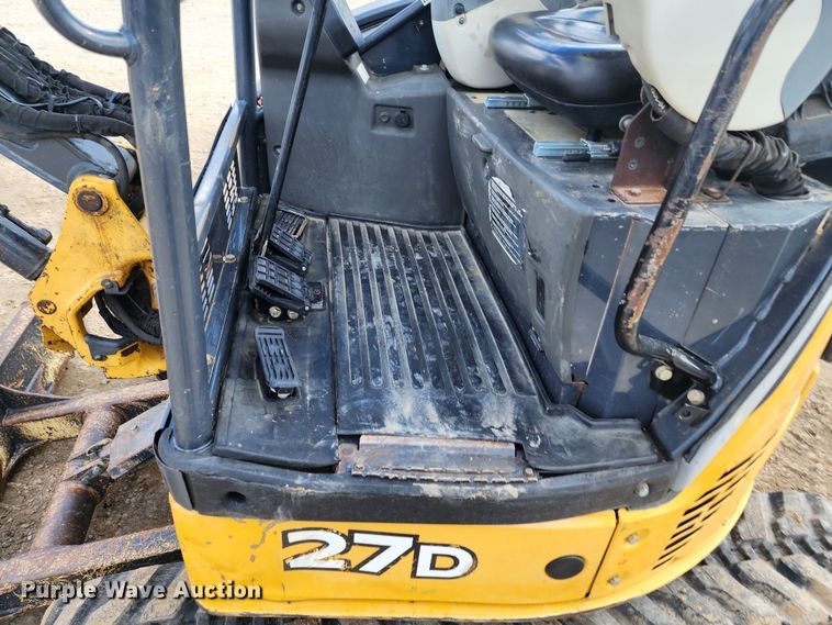 image for item JW9954 2013 John Deere 27D  mini excavator