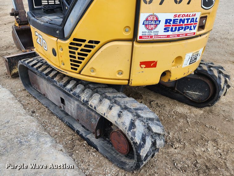 image for item JW9954 2013 John Deere 27D  mini excavator