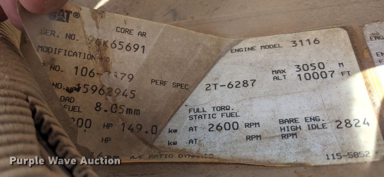 image for item JX9254 1998 Chevrolet C7500  utility / service truck