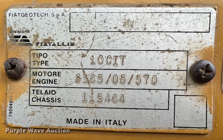 image for item KF9765 1991 Fiat-Allis 10C  dozer