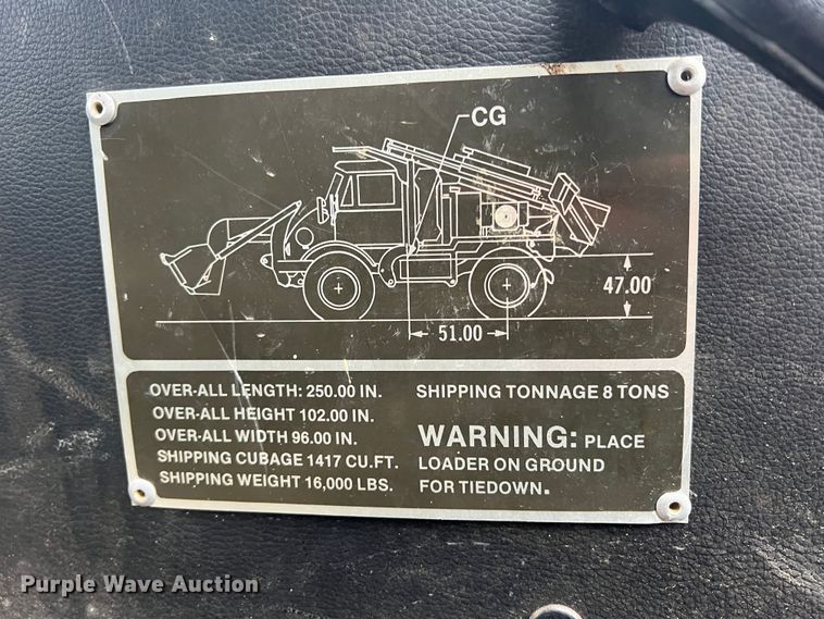 image for item KF9767 1990 Freightliner FLU419  emplacement excavator