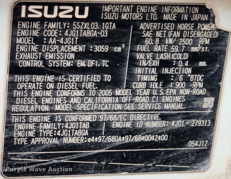 image for item KT9572 2005 Takeuchi TL140  tracked skid steer loader