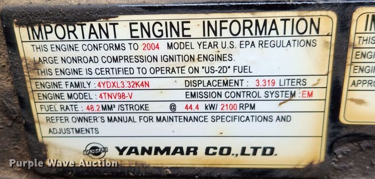 image for item KT9574 2005 Takeuchi TB175  mini excavator