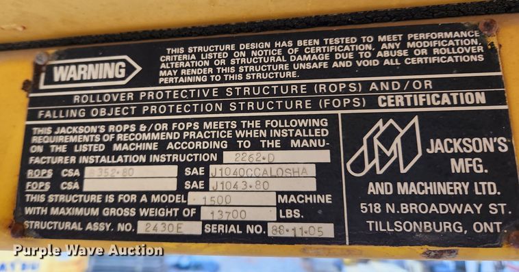 image for item KT9577 1991 Super Pac 600P  single drum vibratory roller