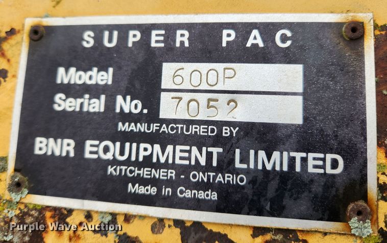 image for item KT9577 1991 Super Pac 600P  single drum vibratory roller