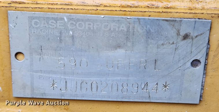 image for item KT9582 1998 Case 590 Super L  backhoe