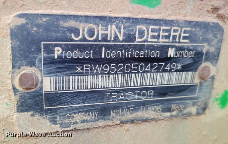 image for item LG9358 2006 John Deere 9520 Scraper Special  4WD tractor