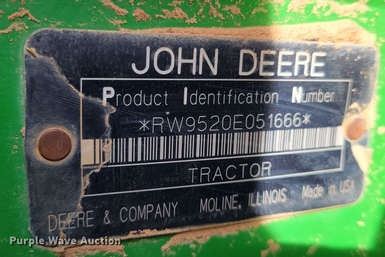 image for item LG9359 2007 John Deere 9520 Scraper Special  4WD tractor
