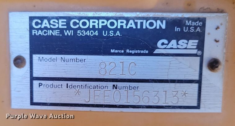 image for item LG9382 2005 Case 821C  wheel loader