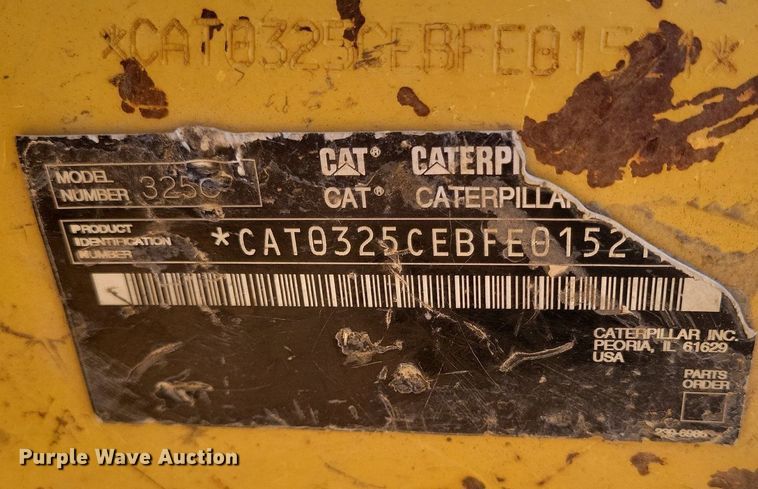 image for item LG9383 2004 Caterpillar 325C L  excavator