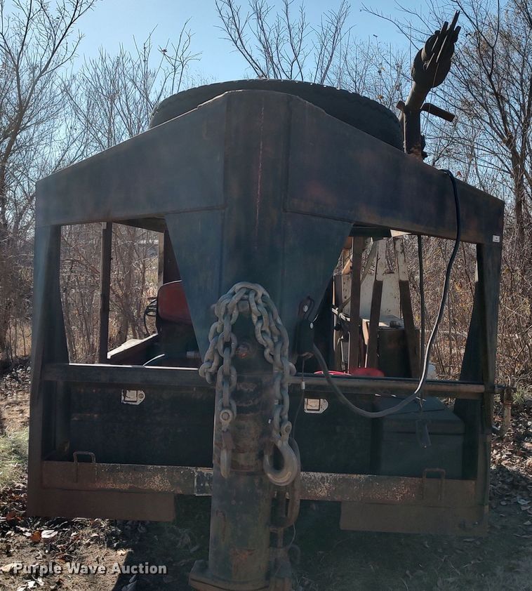 image for item LK9380 Shop built  equipment trailer