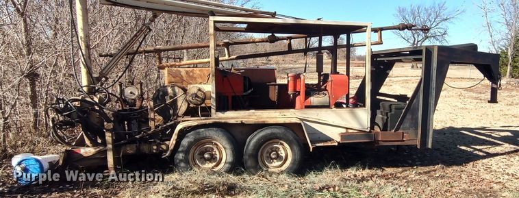 image for item LK9380 Shop built  equipment trailer