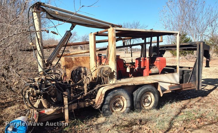image for item LK9380 Shop built  equipment trailer