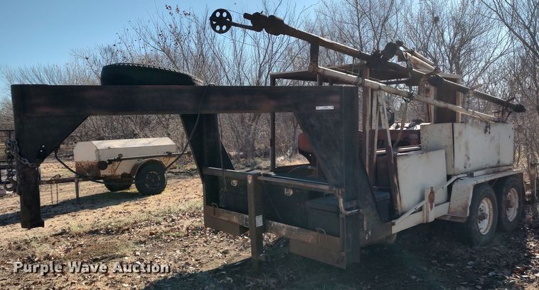 image for item LK9380 Shop built  equipment trailer