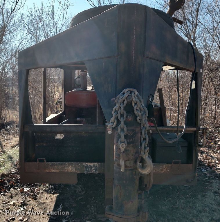 image for item LK9380 Shop built  equipment trailer