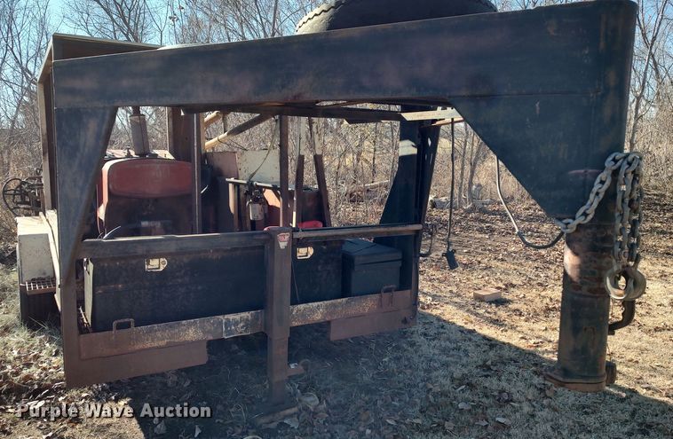 image for item LK9380 Shop built  equipment trailer