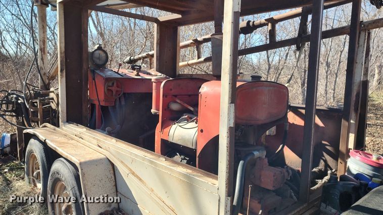 image for item LK9380 Shop built  equipment trailer