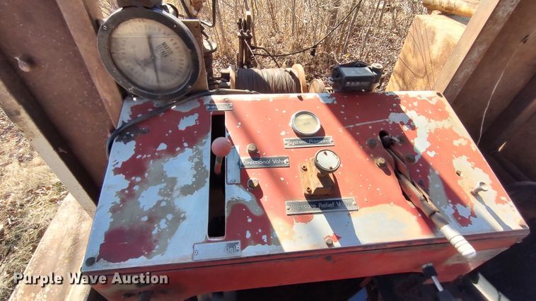 image for item LK9380 Shop built  equipment trailer