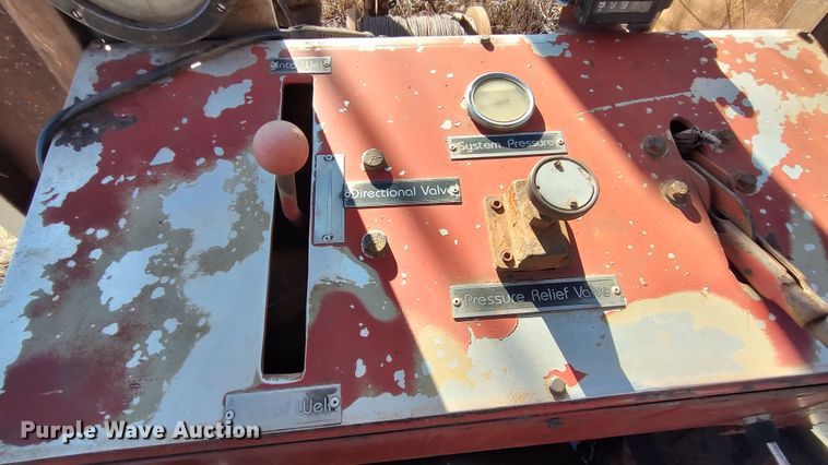 image for item LK9380 Shop built  equipment trailer