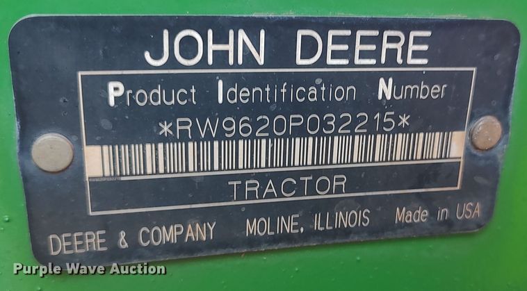 image for item LK9446 2005 John Deere 9620  4WD tractor