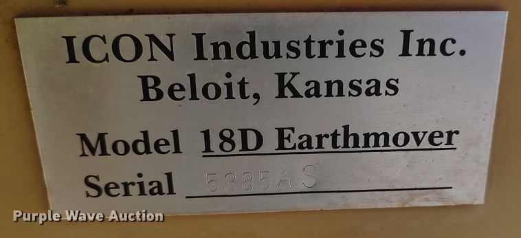 image for item LK9448 Icon 18D Earthmover  scraper