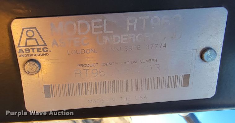 image for item LL9775 2008 Astec RT960  trencher