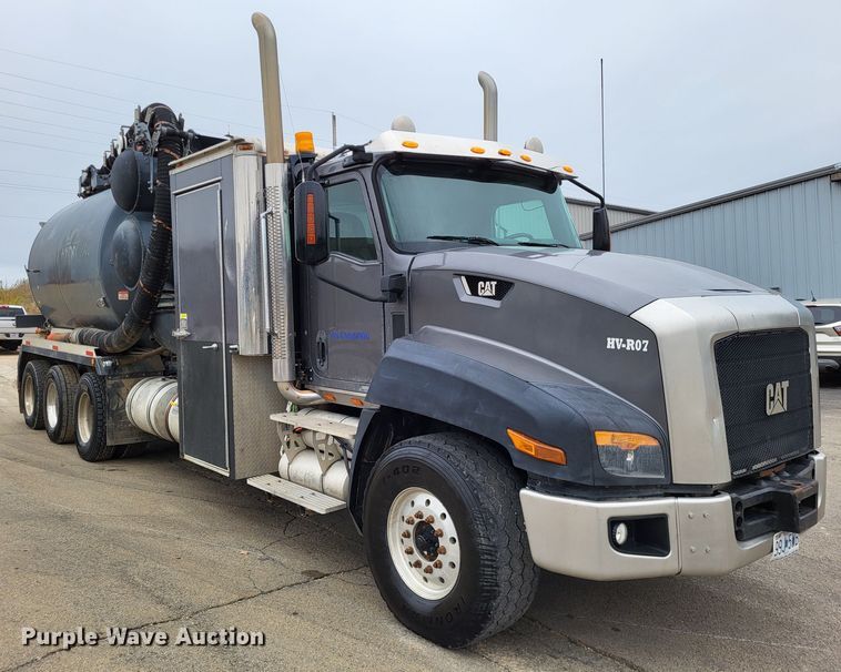 image for item LR9092 2014 Caterpillar CT660 tri-drive hydrovac truck