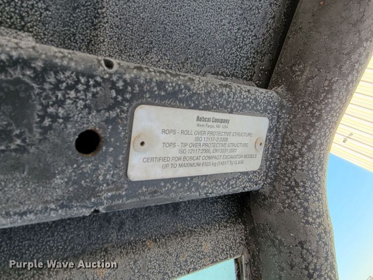 image for item ME9616 2013 Bobcat E35  mini excavator