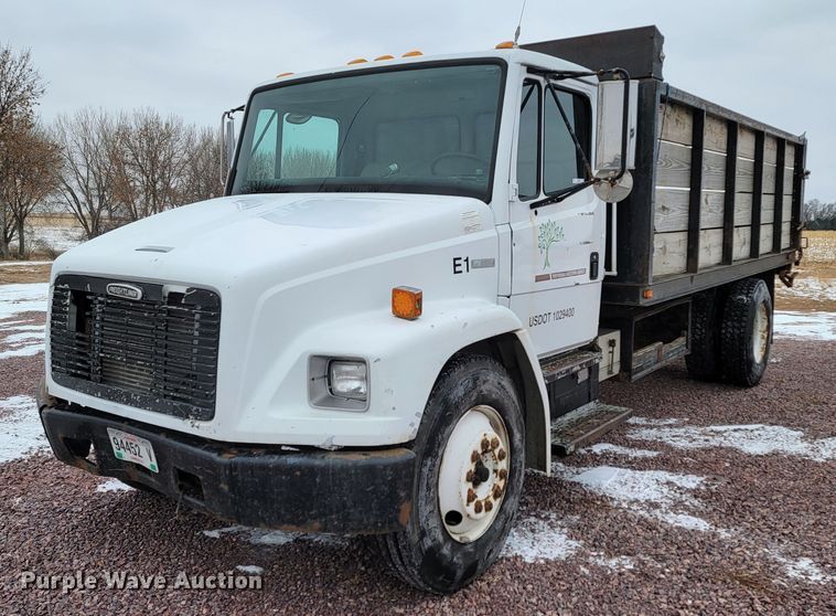 image for item ME9619 1998 Freightliner FL70  dump flatbed truck