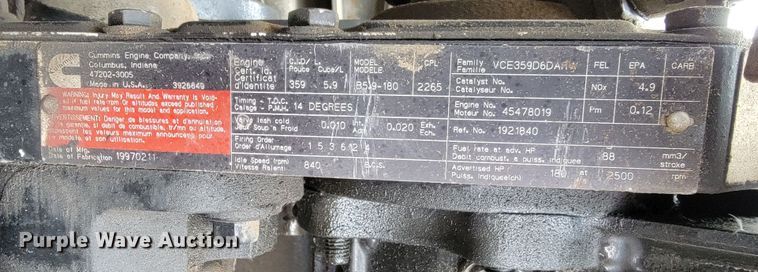 image for item ME9619 1998 Freightliner FL70  dump flatbed truck