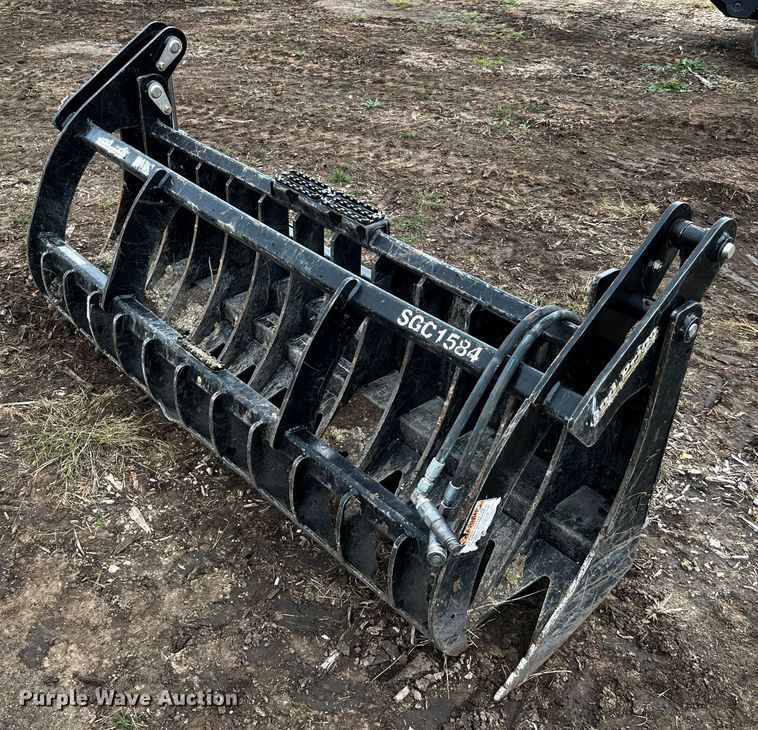 image for item MF9781 Land Pride SGC1584  skid steer grapple bucket