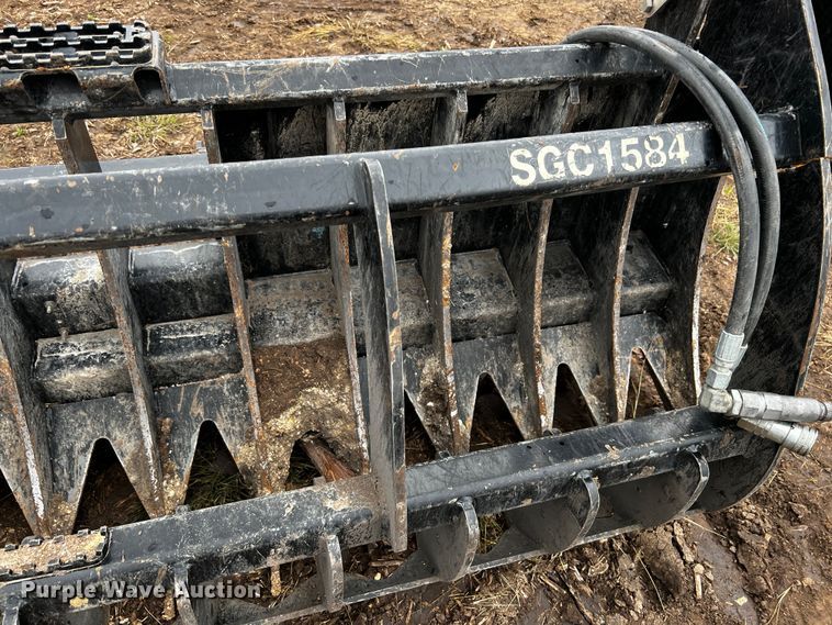 image for item MF9781 Land Pride SGC1584  skid steer grapple bucket
