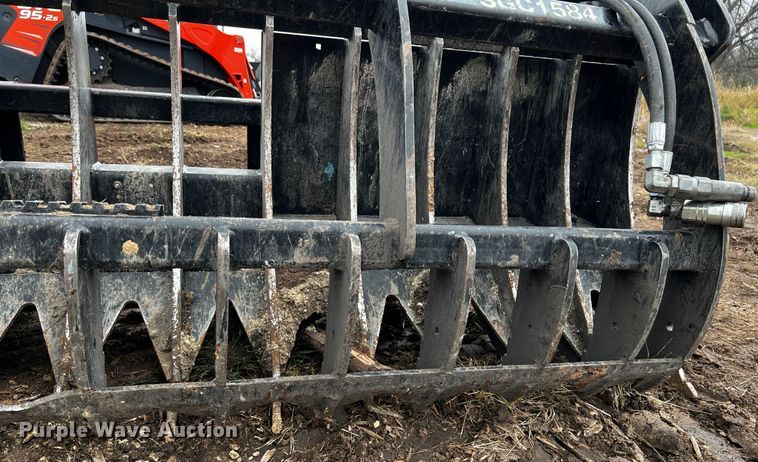 image for item MF9781 Land Pride SGC1584  skid steer grapple bucket